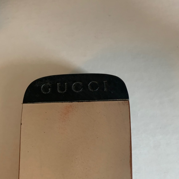 Gucci leather slides cream tan beige size 7 - Picture 3 of 5